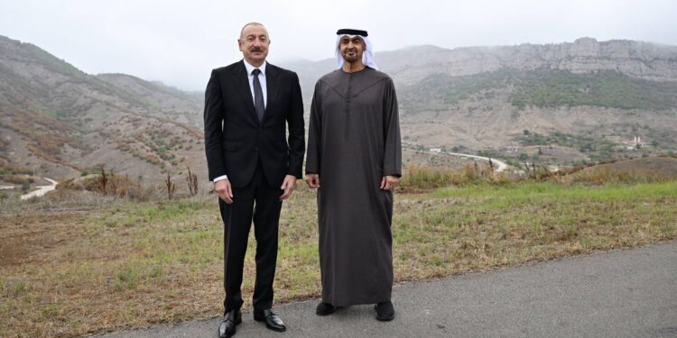 Azərbaycan və Birləşmiş Ərəb Əmirliklərinin prezidentləri Şuşa rayonunun Daşaltı kəndində