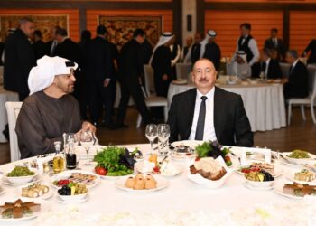 Şuşada Prezident İlham Əliyevin adından Birləşmiş Ərəb Əmirliklərinin Prezidentinin şərəfinə rəsmi nahar verilib
