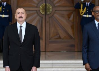 Ruanda Prezidentinin rəsmi qarşılanma mərasimi olub