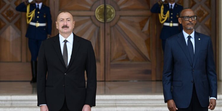 Ruanda Prezidentinin rəsmi qarşılanma mərasimi olub