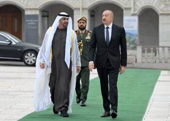 Birləşmiş Ərəb Əmirliklərinin Prezidentinin Şuşada rəsmi qarşılanma mərasimi olub