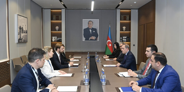 Azərbaycanın Xarici İşlər Nazirinin ABŞ Dövlət Departamentinin rəsmisi ilə görüşü