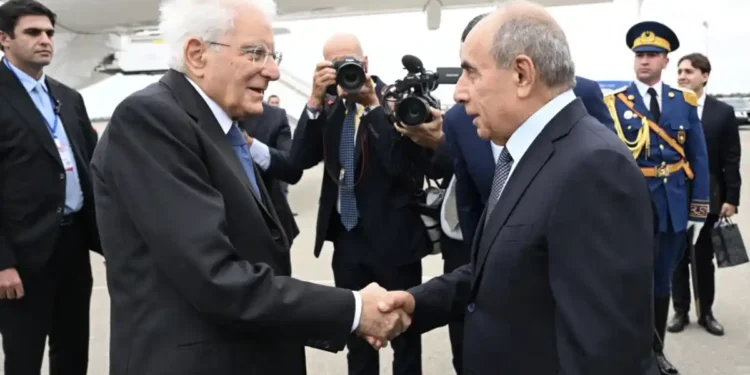 İtaliya Prezidenti Sercio Mattarella Azərbaycana rəsmi səfərə gəlib