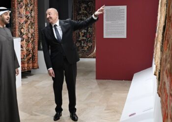 Azərbaycanın və Birləşmiş Ərəb Əmirliklərinin prezidentləri Milli Xalça Muzeyinin Şuşa filialında olublar