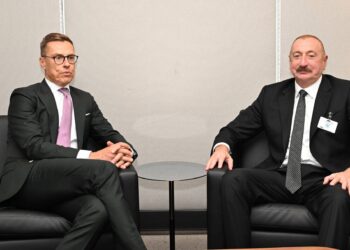 İlham Əliyev BMT-nin Nyu-Yorkdakı mənzil-qərargahında Finlandiya Prezidenti ilə görüşüb