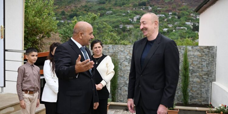 İlham Əliyev Xocavənd rayonunun Sos kəndində olub