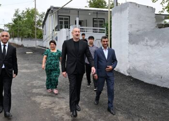 İlham Əliyev Xocalı rayonunun Badara kəndində olub