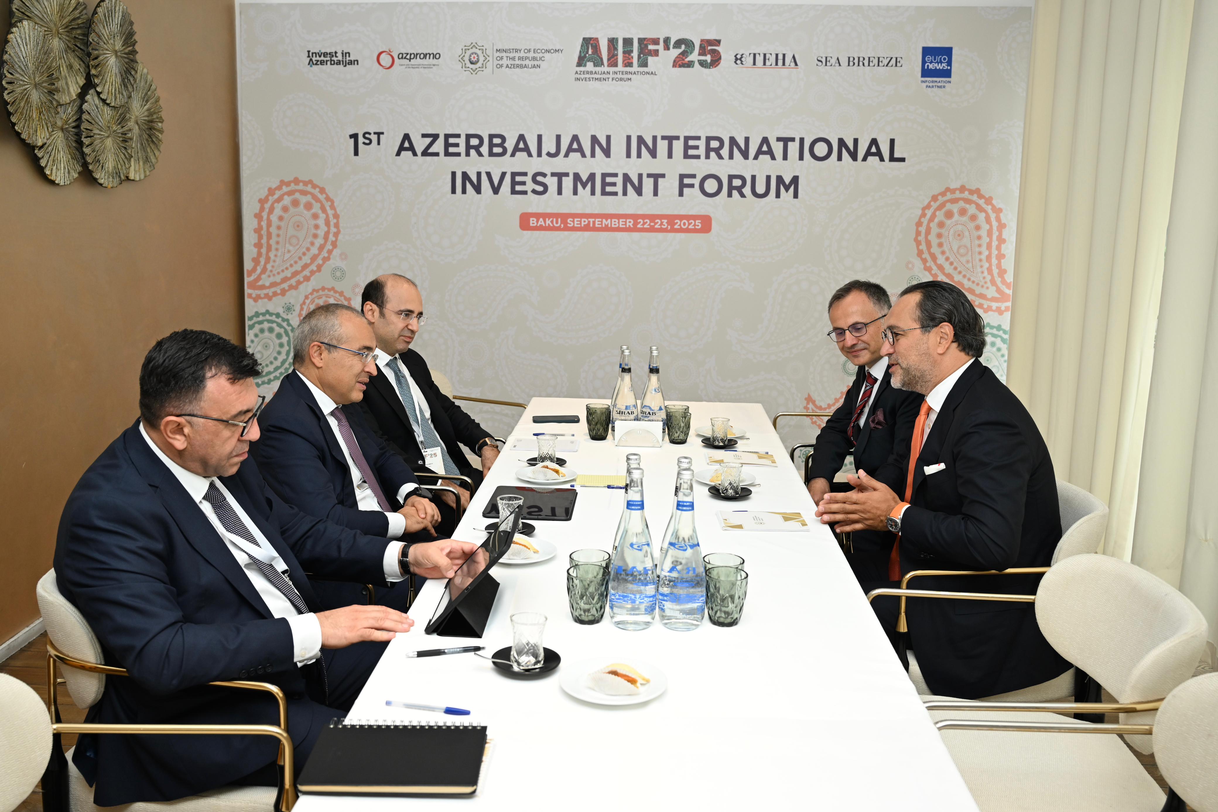 İqtisadiyyat naziri Mikayıl Cabbarov “Trendyol Group” şirkətinin prezidenti ilə görüşüb