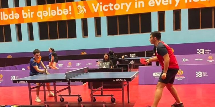 III MDB Oyunları çərçivəsində stolüstü tennis yarışları başlayır.