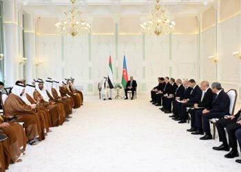 Prezidentlər İlham Əliyevin və Şeyx Məhəmməd bin Zayed Al Nəhyanın geniş tərkibdə görüşü olub
