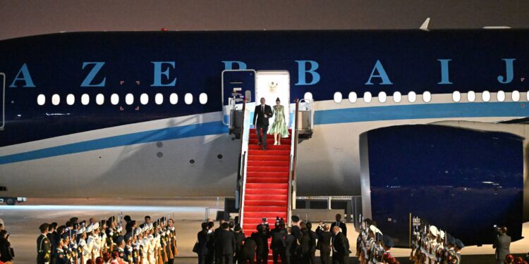 Azərbaycan Respublikasının Prezidenti İlham Əliyev Çinə işgüzar səfərə gəlib