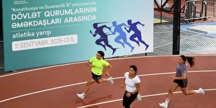Dövlət qurumlarının əməkdaşları arasında atletika müsabiqəsi keçirilib