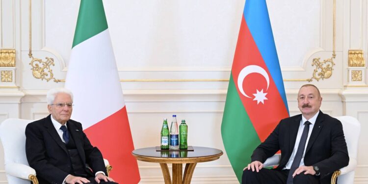 İlham Əliyevin İtaliya Prezidenti Sercio Mattarella ilə təkbətək görüşü keçirilib