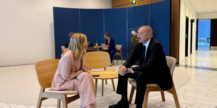 İlham Əliyevin Kopenhagendə İtaliya Nazirlər Şurasının Sədri ilə görüşü olub