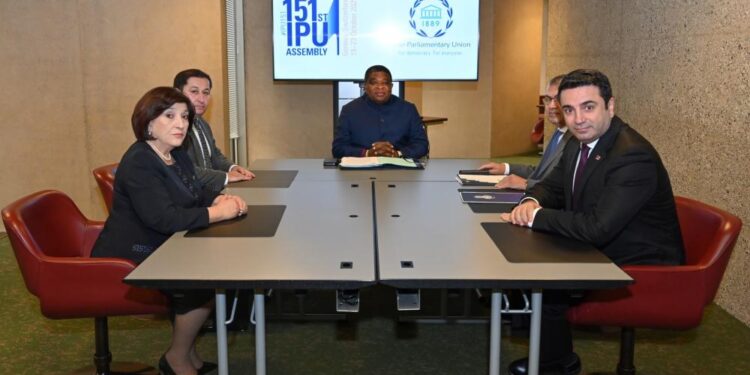 Cenevrədə Azərbaycan və Ermənistan parlament sədrlərinin görüşü keçirilib