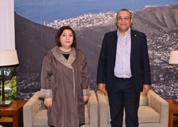 Milli Məclisin sədri Sahibə Qafarova Cənubi Afrika Respublikasına işgüzar səfərə gəlib