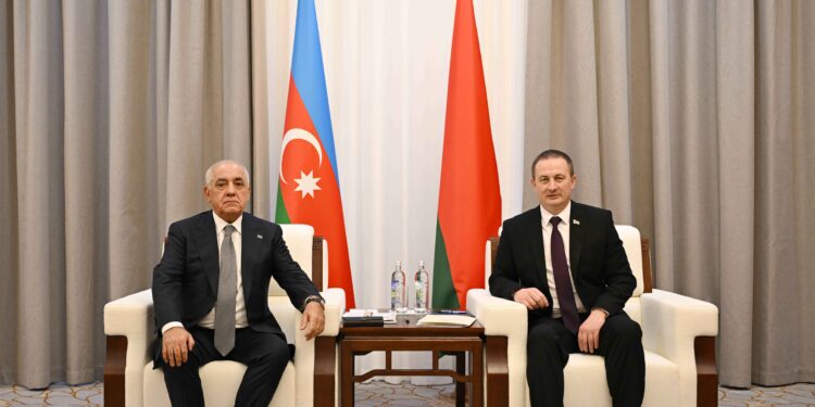 Minskdə Azərbaycan və Belarus baş nazirləri arasında danışıqlar aparılıb