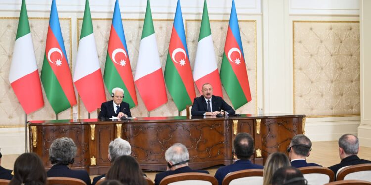 Azərbaycan və İtaliya prezidentləri mətbuata bəyanatlarla çıxış ediblər