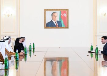 İlham Əliyev Birləşmiş Ərəb Əmirlikləri Federal Milli Şurasının sədrini qəbul edib
