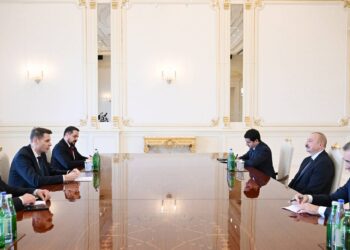 İlham Əliyev Rumıniya Parlamenti Senatının sədrini qəbul edib