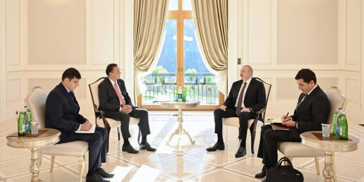 İlham Əliyev Qəbələdə Türk Dövlətləri Təşkilatının Baş katibini qəbul edib