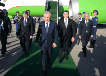 Özbəkistan Prezidenti Şavkat Mirziyoyev Azərbaycanda səfərdədir