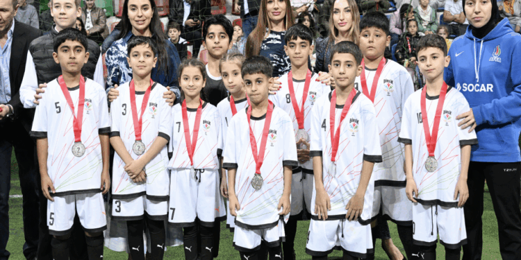 Leyla Əliyevanın təşəbbüsü ilə uşaq evlərinin komandaları arasında növbəti minifutbol turniri təşkil olunub