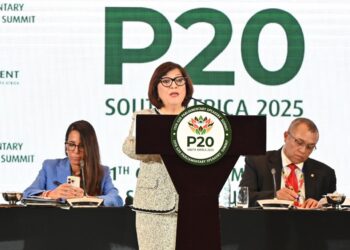 Milli Məclisin sədri Sahibə Qafarova “Böyük iyirmilik” (G20) ölkələrinin Parlament Sədrlərinin 11-ci Sammitinin açılış mərasimində çıxış edib