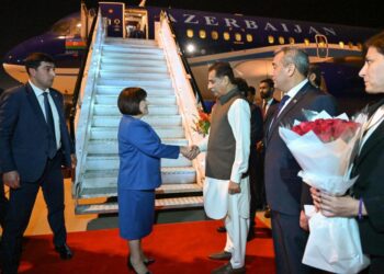 Milli Məclisin sədri Sahibə Qafarova Pakistan İslam Respublikasına işgüzar səfərə gəlib