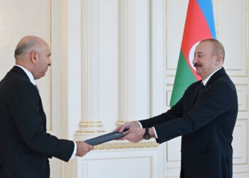 İlham Əliyev Misirin ölkəmizdə yeni təyin olunmuş səfirinin etimadnaməsini qəbul edib