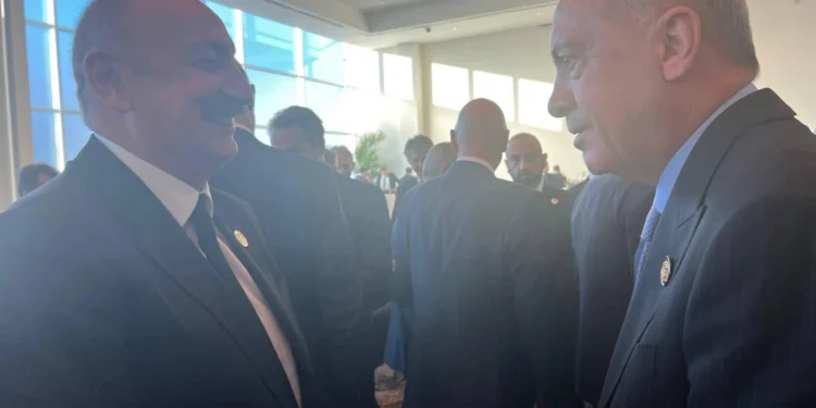 İlham Əliyev və Rəcəb Tayyib Ərdoğan Yaxın Şərq Sülh Sammitində görüşdülər