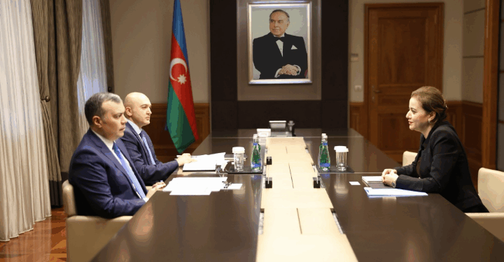 Maliyyə naziri Əlcəzairin ölkəmizdəki səfiri ilə görüşüb