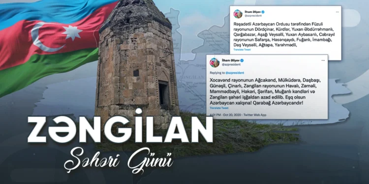 Zəngilan şəhərinin işğaldan azad edilməsindən beş il ötür