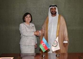 Milli Məclisin sədri Sahibə Qafarova Ərəb Parlamentinin Prezidenti ilə görüşüb