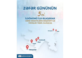 Zəfər Günü münasibətilə hərbi orkestrlərin müşayiəti altında yürüşlər keçiriləcək