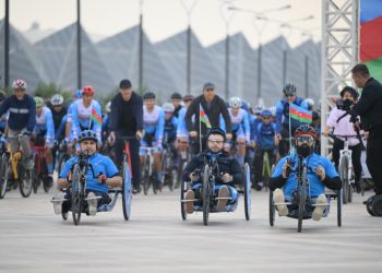 9 Noyabr – Dövlət Bayrağı Günü münasibətilə veloyürüş keçirilib