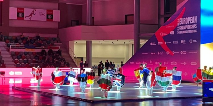 Gəncədə aerobika gimnastikası üzrə Avropa çempionatının açılış mərasimi olub