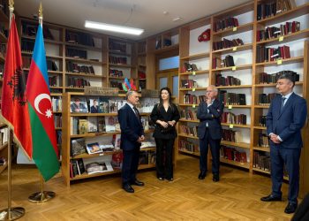 Albaniya Milli Kitabxanasında Azərbaycan Ədəbiyyatı bölməsinin açılışı olub