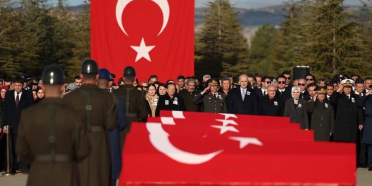 Ankarada hərbçilərlə vida mərasimi keçirilib