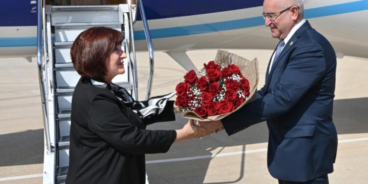 Milli Məclisin sədri Sahibə Qafarova Misirə səfərə gəlib