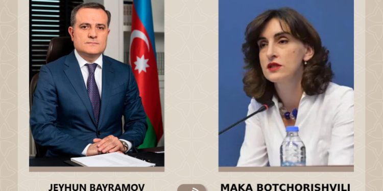 Ceyhun Bayramov gürcü həmkarı ilə danışıb