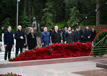 YAP nümayəndələri Fəxri xiyabanda