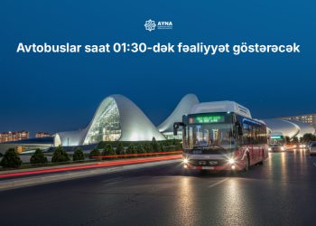 Yanvarın 1-də avtobuslar 01:30-dək işləyəcək