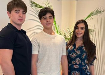 Leyla Əliyeva oğulları ilə