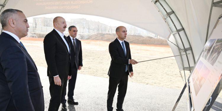 Prezident Qarabağ Universitetinin Mühəndislik fakültəsinin binasının təməlini qoyub