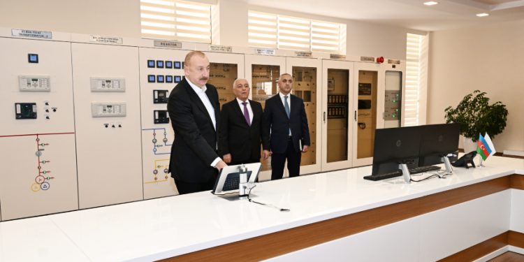 Prezident “Xankəndi-1” elektrik yarımstansiyasının açılışında
