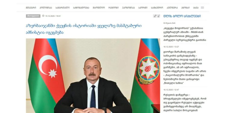 Amnistiya təşəbbüsü Gürcüstan mediasında