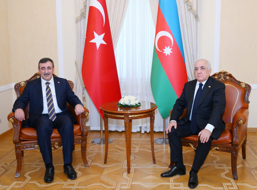 Əli Əsədov və Türkiyənin Vitse-prezidenti Cevdet Yılmaz görüşüb