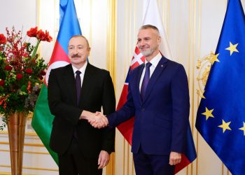 İlham Əliyev Slovakiya Milli Şurasının sədri ilə görüşüb