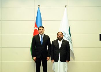 Adil Kərimli pakistanlı həmkarı ilə görüşüb